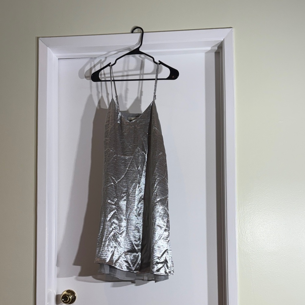 Miami Shiny Silver Dress